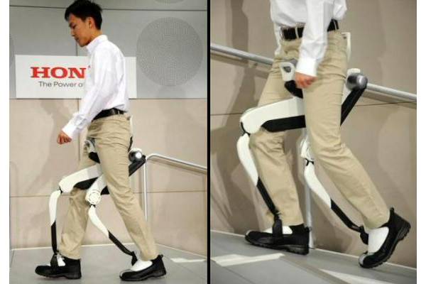 Honda unveils new wearable assisted-walking technology. Image: Honda.