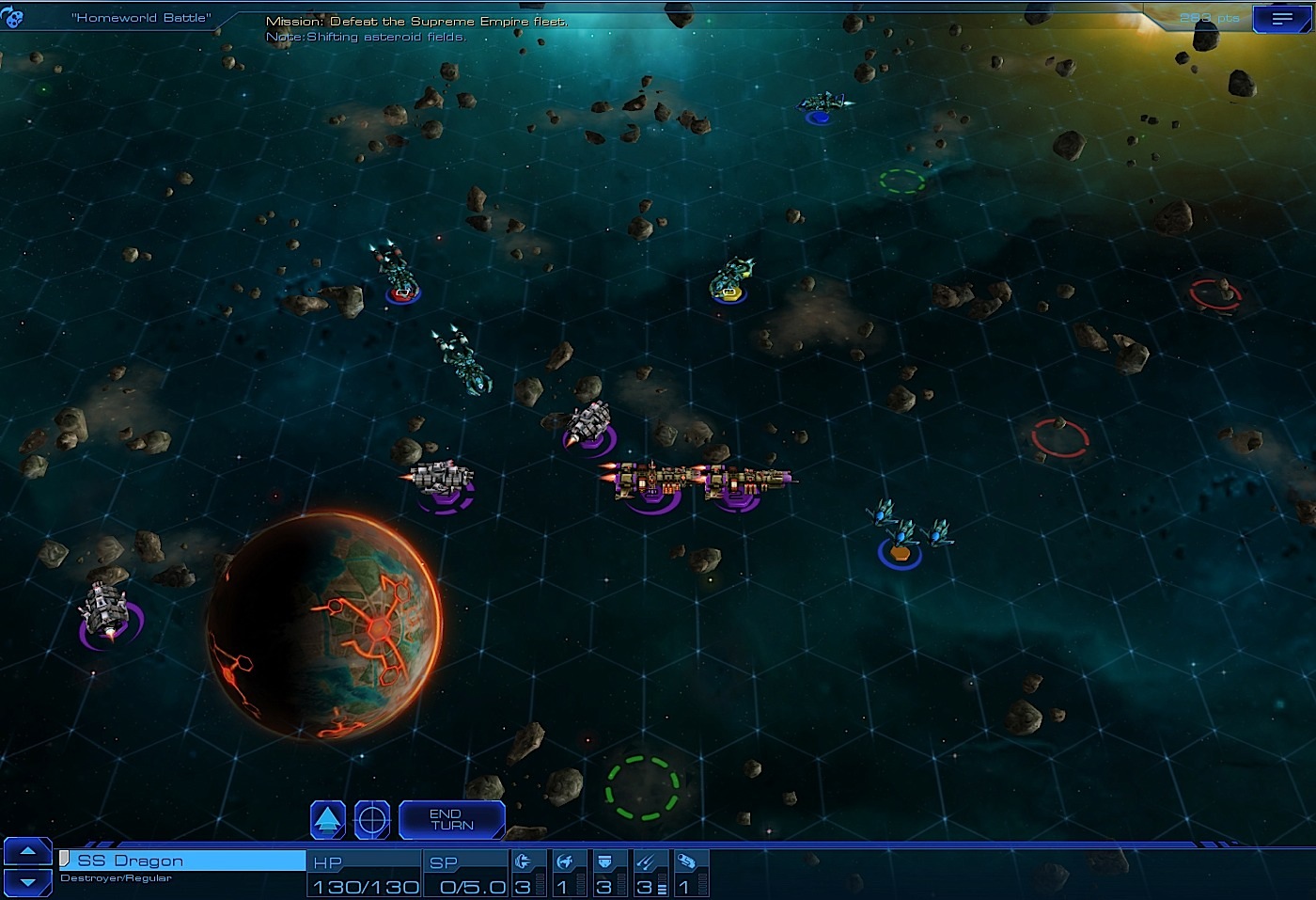 Sid Meier’s Starships combat screenshot.