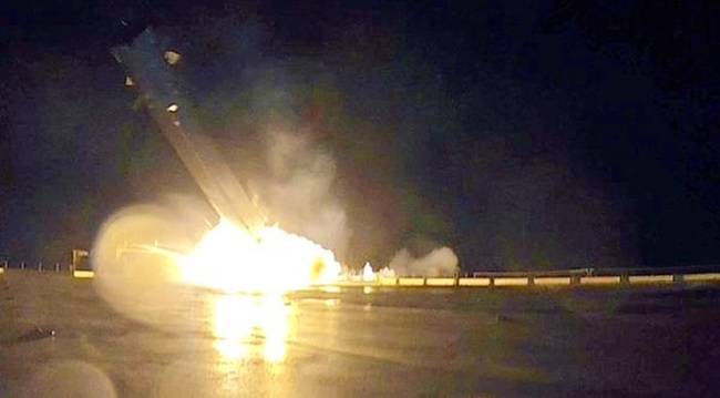 Elon Musk Posts Photos of Rocket Crash Landing