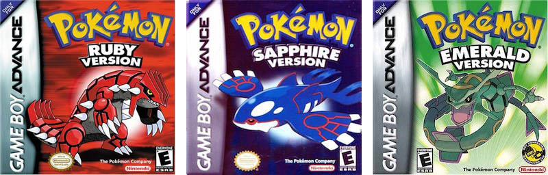 Best GBA Games Pokemon Ruby Sapphire Emerald