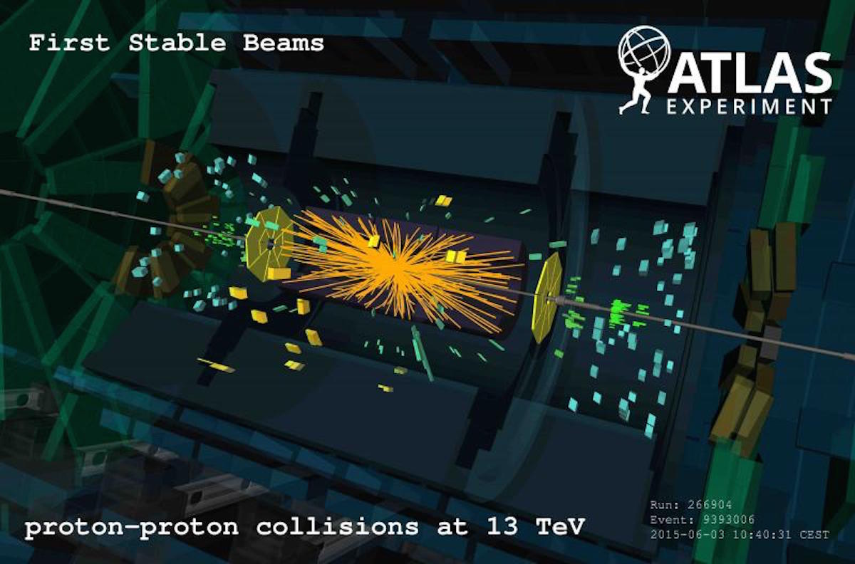 Large Hadron Collider first stable beams