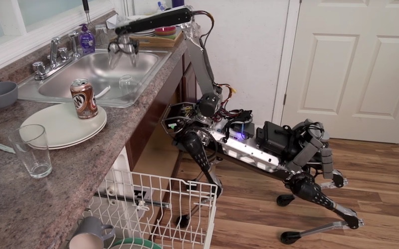 The SpotMini, which can use its extendable 'neck' to do things like load the dishwasher