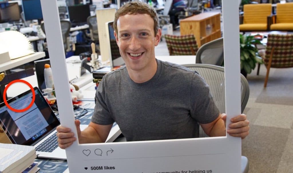 Mark Zuckerberg covers his laptop camera with tape