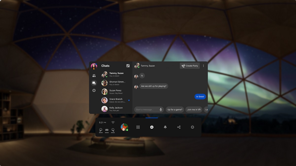 Facebook Messenger Oculus Quest