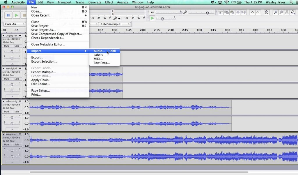 Audacity Muse Group Open Source Free Audio Editor